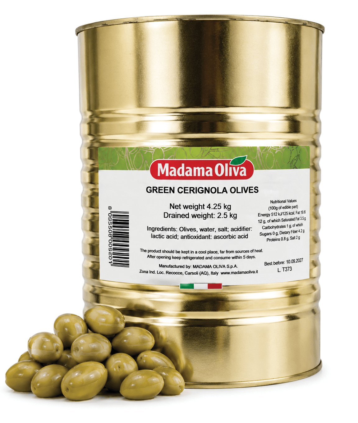 Green Cerignola Olives (Yeşil Zeytin)