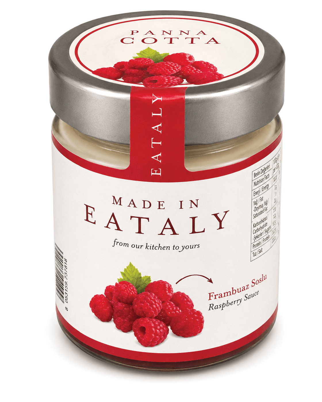 Frambuaz Soslu Panna Cotta