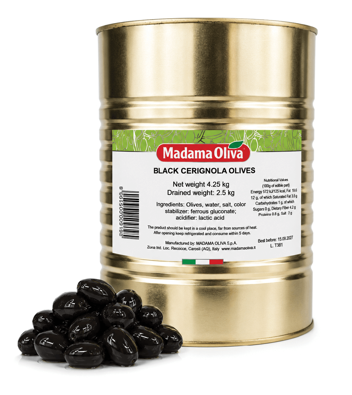 Black Cerignola Olives (Siyah Zeytin)